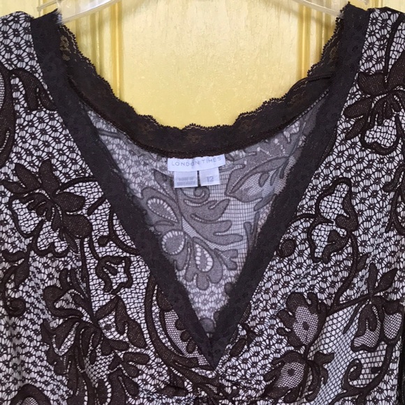 Laced V-Neck Dress 12 - Picture 2 of 9